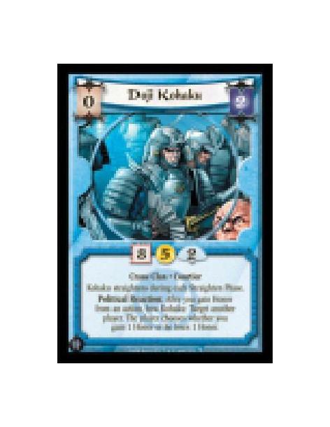 Doji Kohaku  - Crane Clan • Courtier  Kohaku straightens during each Straighten Phase.  Political Reaction: After you gain Honor