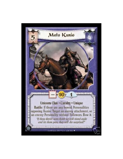 Moto Kunio  - Unicorn Clan • Cavalry • Unique  If there are any bowed Personalities opposing Kunio: Target an enemy attachment, 