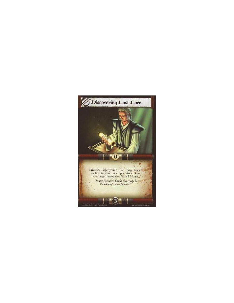 Discovering Lost Lore  - Limited: Target your Artisan: Target a Spell or Item in your discard pile. Attach it to your target leg