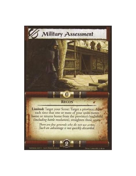 Military Assessment  - Recon Limited: Target your Scout: Target a province. After each time that one or more of your units moves