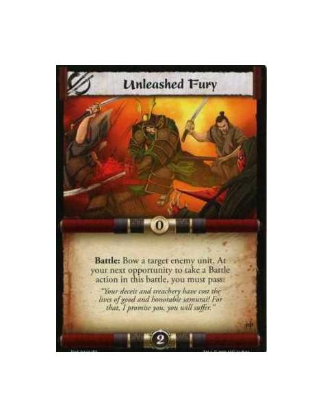 Unleashed Fury  - Battle: Bow a target enemy unit. At your next opportunity to take a Battle action in this battle, you must pas