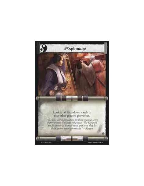 Espionage  - Look at all face-down cards in one other player’s provinces.