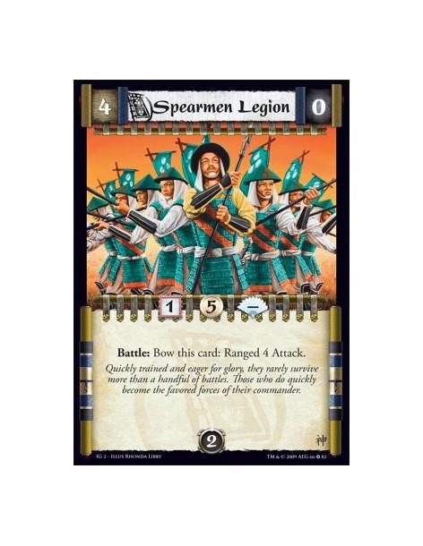 Spearmen Legion  - Battle: Bow this card: Ranged 4 Attack.