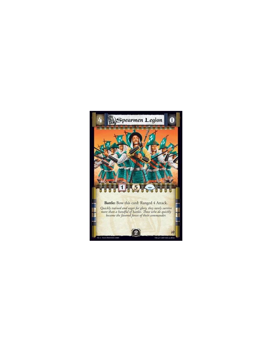 Spearmen Legion  - Battle: Bow this card: Ranged 4 Attack.