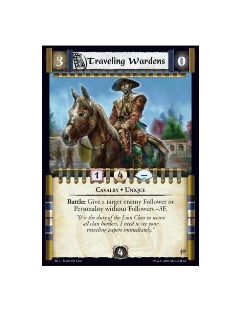 Traveling Wardens  - Cavalry • Unique Battle: Give a target enemy Follower or Personality without Followers -3F.