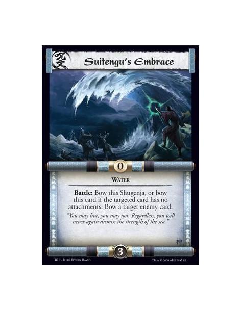 Suitengu's Embrace  - Water Battle: Bow this Shugenja, or bow this card if the targeted card has no attachments: Bow a target en