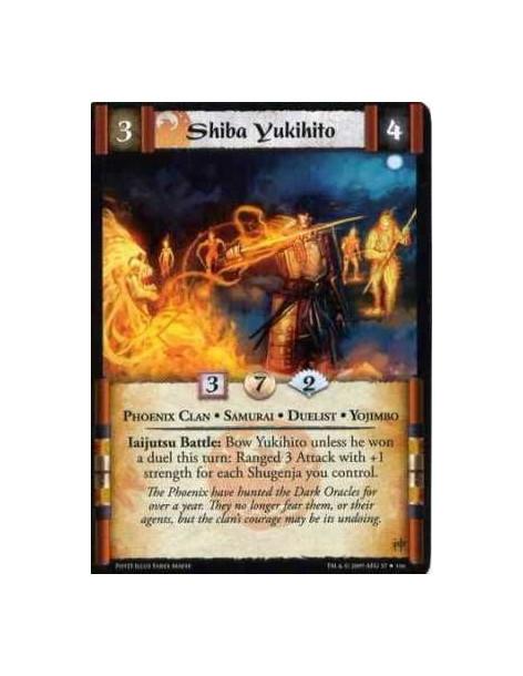 Shiba Yukihito  - Phoenix Clan • Samurai • Duelist • Yojimbo Iaijutsu Battle: Bow Yukihito unless he won a duel this turn: Range