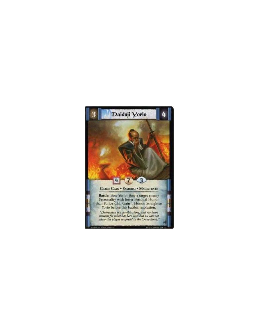 Daidoji Yorio  - Crane Clan • Samurai • Magistrate Battle: Bow Yorio: Bow a target enemy Personality with lower Personal Honor t