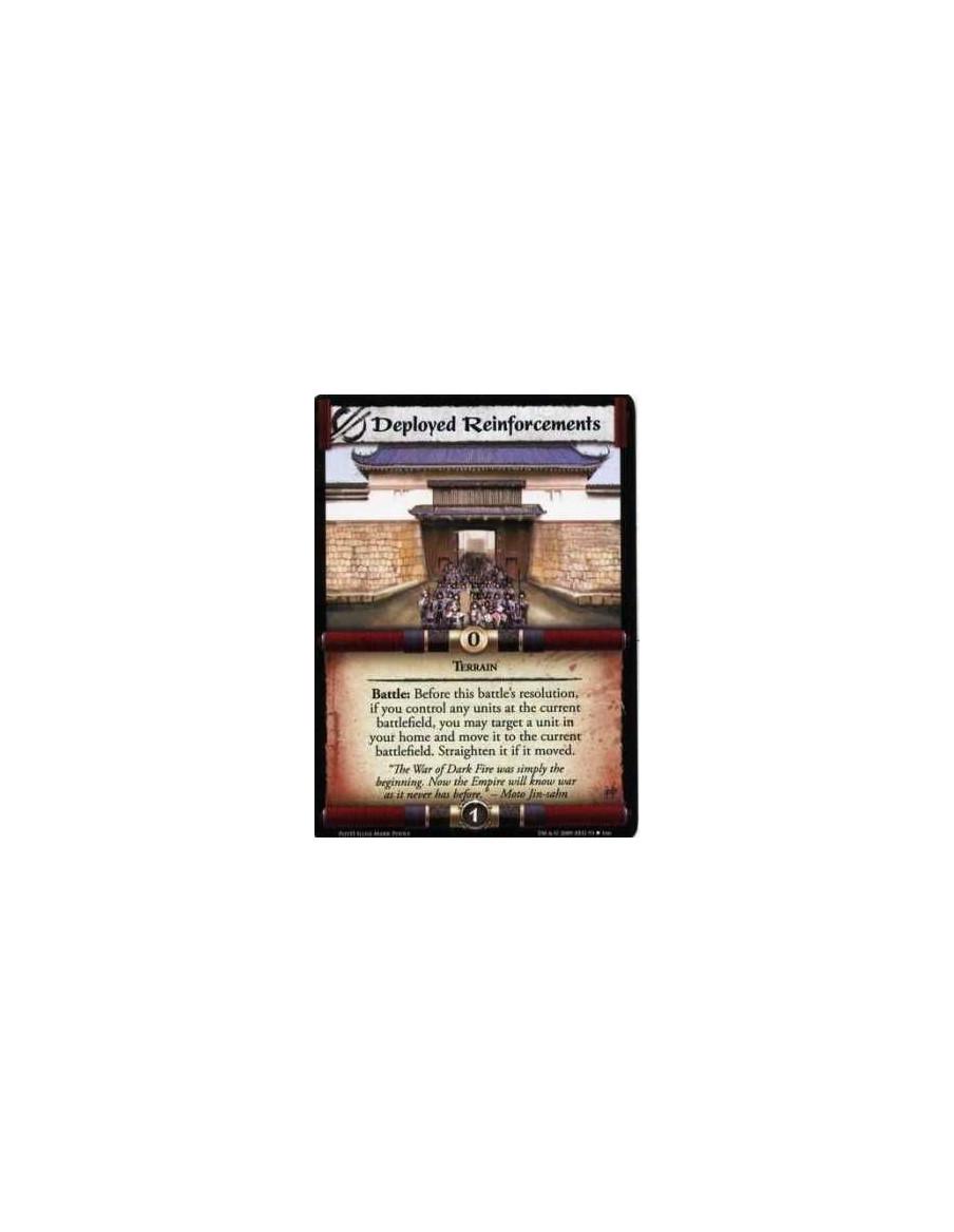 Deployed Reinforcements  - Terrain Battle: Before this battle’s resolution, if you control any units at the current battlefield,