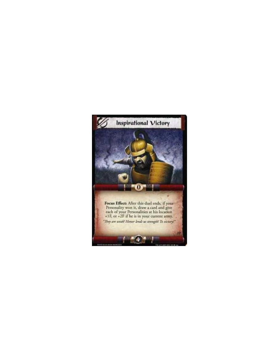 Inspirational Victory  - Focus Effect: After this duel ends, if your Personality won it, draw a card and give each of your Perso