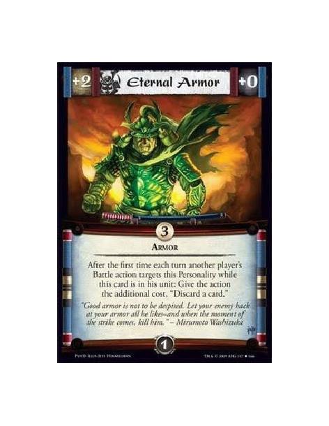 Eternal Armor  - Armor After the first time each turn another player’s Battle action targets this Personality: Give the action t