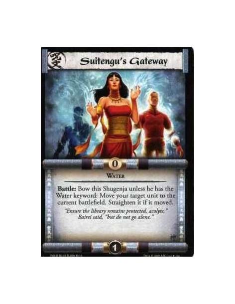 Suitengu's Gateway  - Water Battle: Bow this Shugenja unless he has the Water keyword: Move your target unit to the current batt
