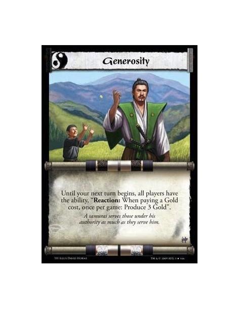 Generosity  - Until your next turn begins, all players have the ability, “Reaction: When paying a Gold cost, once per game: Prod