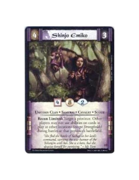 Shinjo Emiko  - Unicorn Clan • Samurai • Cavalry • Scout Recon Limited: Target a province. Other players may not use abilities o