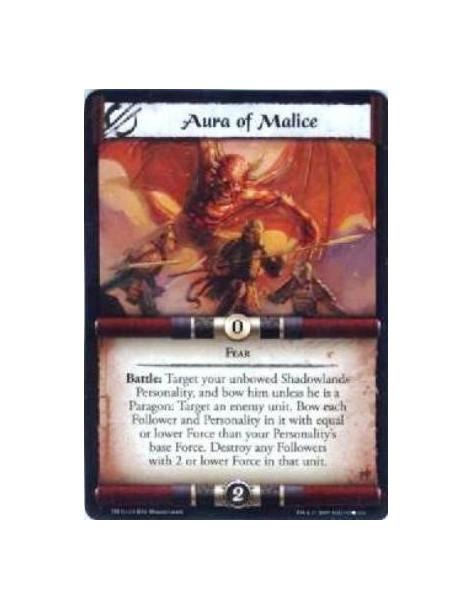 Aura of Malice  - Fear Battle: Target your unbowed Shadowlands Personality, and bow him unless he is a Paragon: Target an enemy 