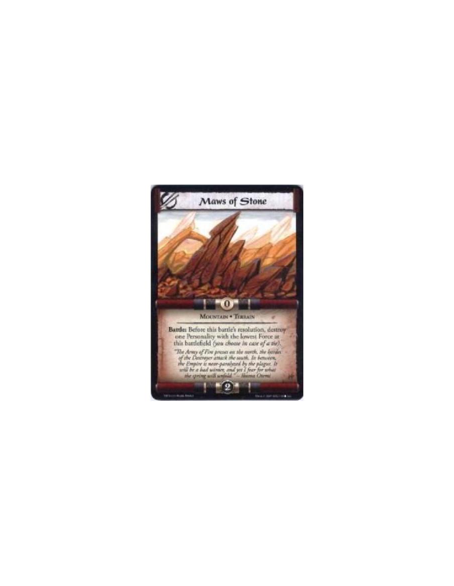 Maws of Stone  - Mountain • Terrain Battle: Before this battle’s resolution, destroy one Personality with the lowest Force at th