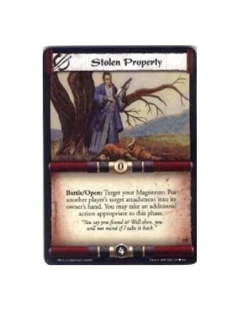 Stolen Property  - Battle/Open: Target your Magistrate: Put another player’s target attachment into its owner’s hand. You may ta
