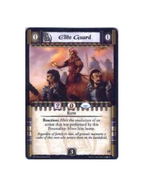 Elite Guard  - Elite Reaction: After the resolution of an action that was performed by this Personality: Move him home.