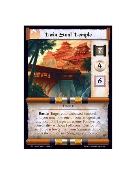 Twin Soul Temple (Spanish)  - Temple  Battle: Target your unbowed Samurai, and you may bow one of your Shugenja at any location: