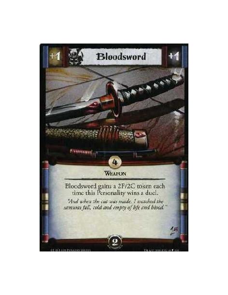 Bloodsword  - Weapon Bloodsword gains a 2F/2C token each time this Personality wins a duel