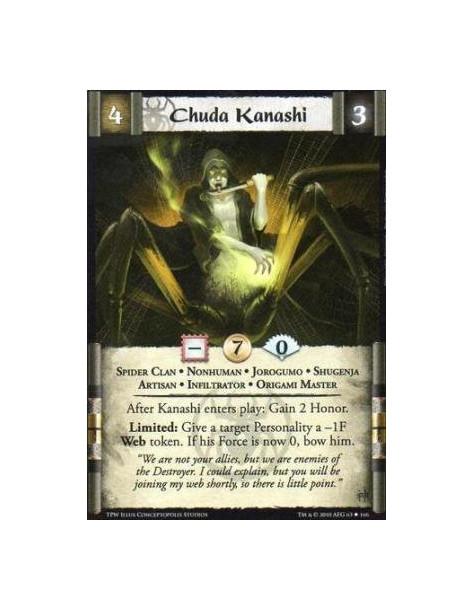 Chuda Kanashi  - Spider Clan • Nonhuman • Jorogumo • Shugenja • Artisan • Infiltrator • Origami Master After Kanashi enters play