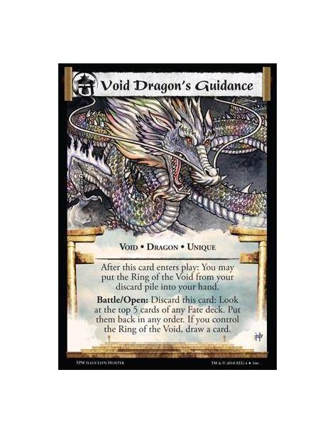 Void Dragon's Guidance  - Void • Dragon • Unique. After this card enters play: You may put the Ring of the Void from your discar