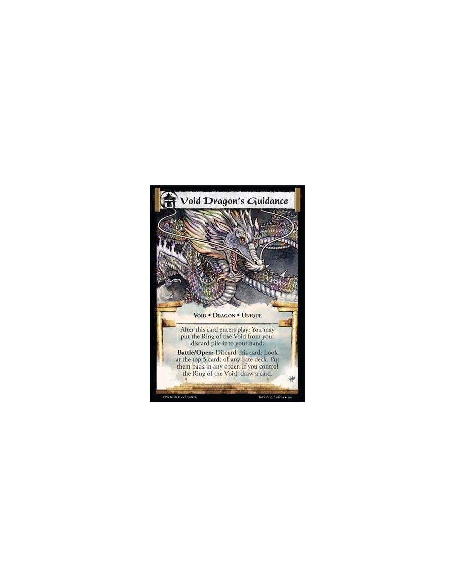 Void Dragon's Guidance  - Void • Dragon • Unique. After this card enters play: You may put the Ring of the Void from your discar