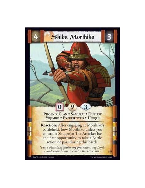Shiba Morihiko Exp  - Phoenix Clan • Samurai • Duelist • Yojimbo • Experienced • Unique Reaction: After engaging at Morihiko’s b