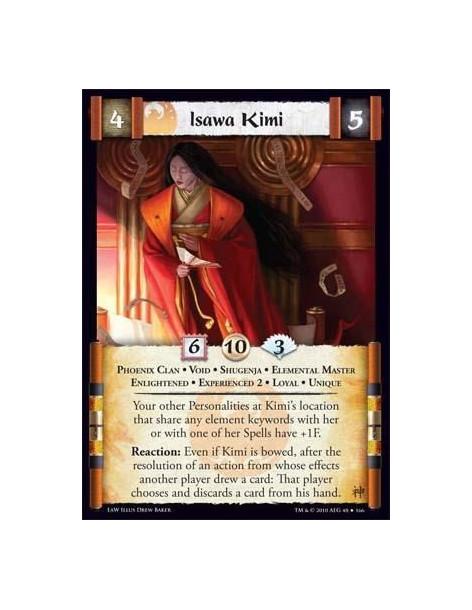 Isawa Kimi Exp2  - Phoenix Clan • Void • Shugenja • Elemental Master • Enlightened • Experienced 2 • Loyal • Unique Your other P