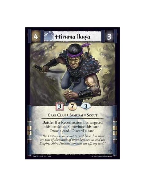 Hiruma Ikuya  - Crab Clan • Samurai • Scout Battle: If a Recon action has targeted this battlefield’s province this turn: Draw a