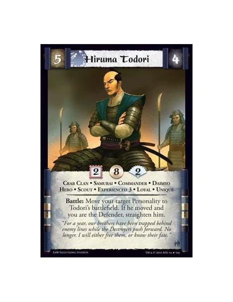 Hiruma Todori Exp3  - Crab Clan • Samurai • Commander • Daimyo • Hero • Scout • Experienced 3 • Loyal • Unique Battle: Move your