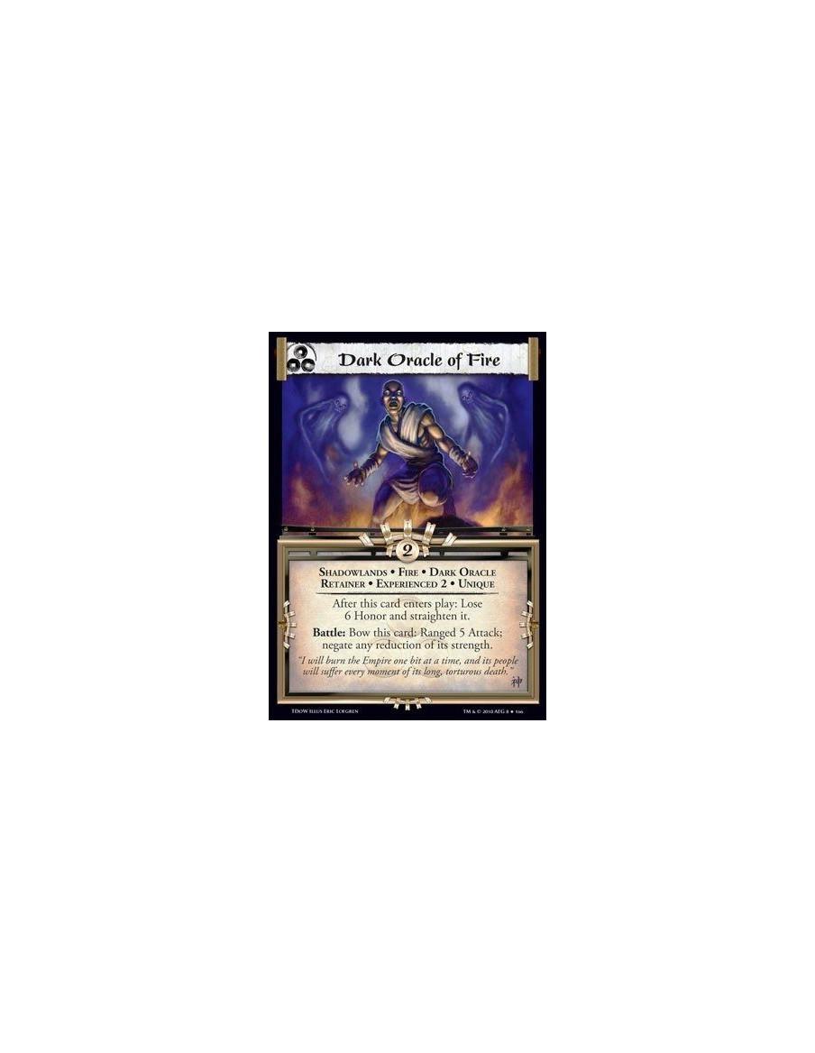 Dark Oracle of Fire Exp2 (spanish)  - Shadowlands • Fire • Dark Oracle • Retainer • Experienced 2 • Unique After this card enter