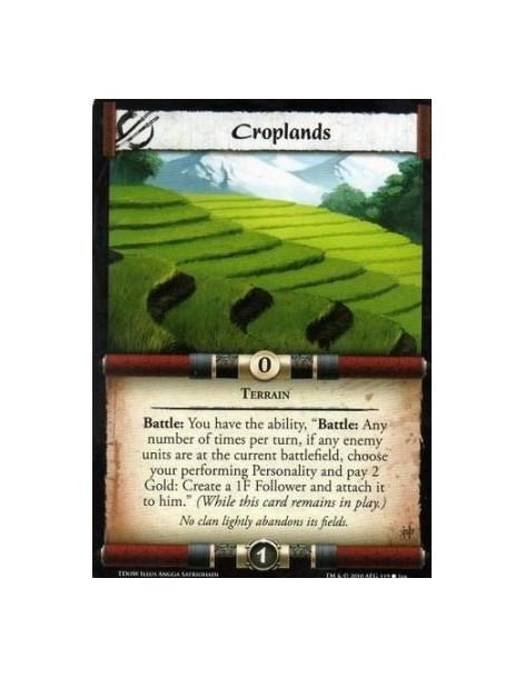 Croplands  - Terrain Battle: You have the ability, “Battle: Any number of times per turn, if any enemy units are at the current 