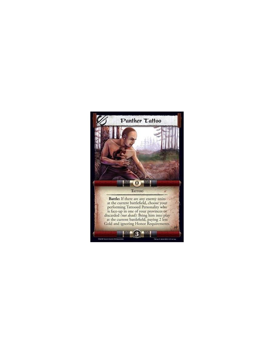 Panther Tattoo  - Tattoo Battle: If there are any enemy units at the current battlefield, choose your performing Tattooed Person