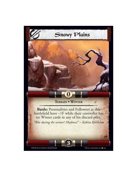 Snowy Plains  - Terrain • Winter Battle: Personalities and Followers at this battlefield have -1F while their controller has no 