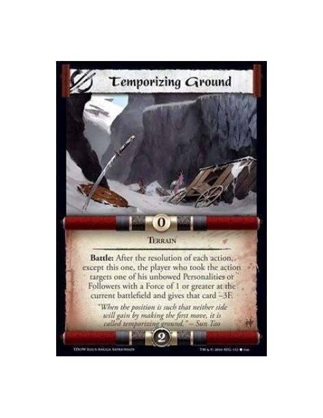 Temporizing Ground  - Terrain Battle: After the resolution of each action, except this one, the player who took the action targe