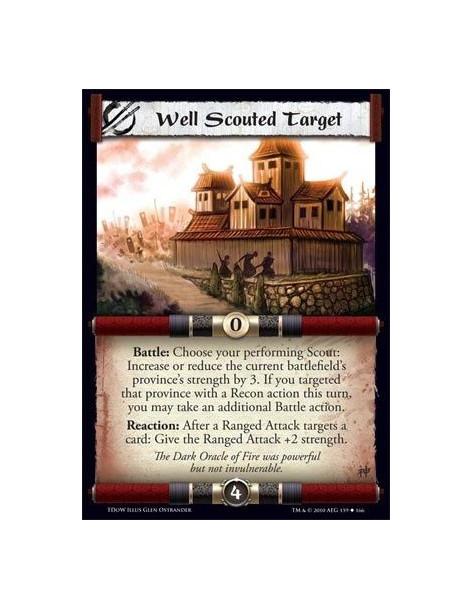 Well Scouted Target  - Battle: Choose your performing Scout: Increase or reduce the current battlefield’s province’s strength by