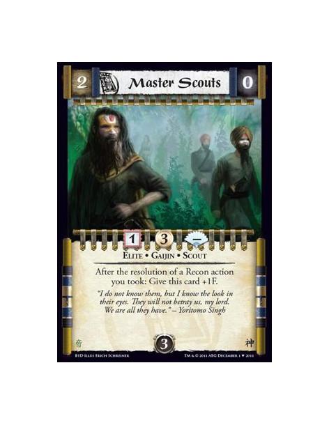 Master Scouts  - Elite • Gaijin • ScoutAfter the resolution of a Recon action you took: Give this card +1F.