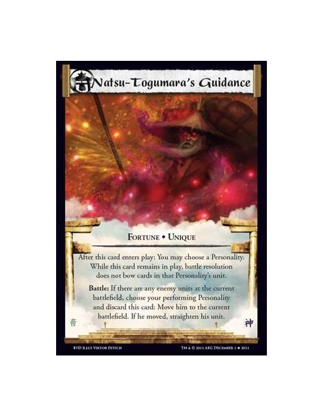 Natsu-Togumara's Guidance  - Fortune • UniqueAfter this card enters play: You may choose a Personality. While this card remains 
