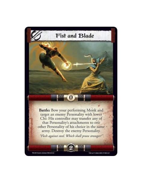 Fist and Blade  - Battle: Bow your performing Monk and target an enemy Personality with lower Chi: His controller may transfer a