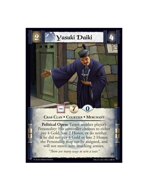 Yasuki Daiki  - Crab Clan • Courtier • Merchant"There are many ways to win a war"
