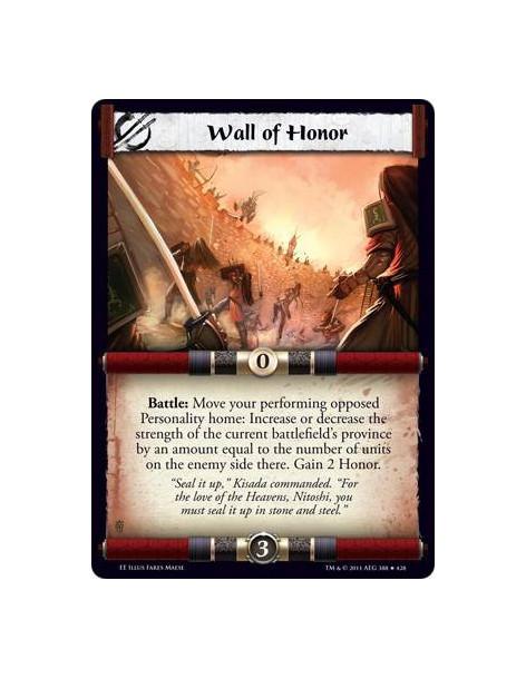 Wall of Honor  - Battle: Move your performing opposed Personality home: Increase or decrease the strength of the current battlef