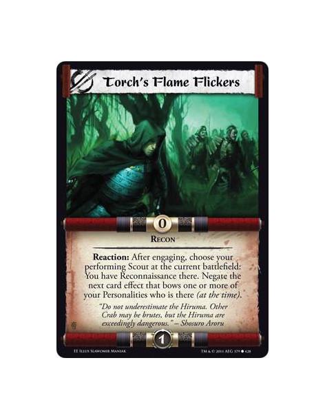 Torch's Flame Flickers  - ReconReaction: After engaging, choose your performing Scout at the current battlefield: You have Recon