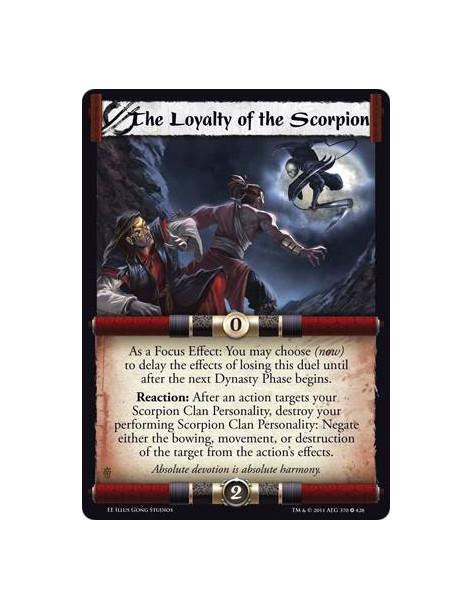 The Loyalty of the Scorpion  - As a Focus Effect: You may choose (now) to delay the effects of losing this duel until after the 