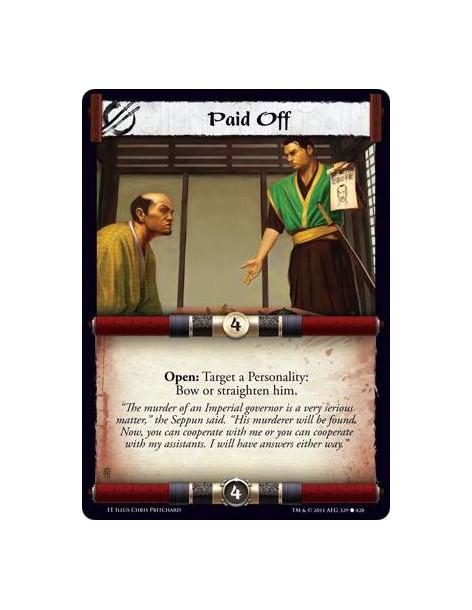 Paid Off  - Open: Target a Personality: Bow or straighten him.