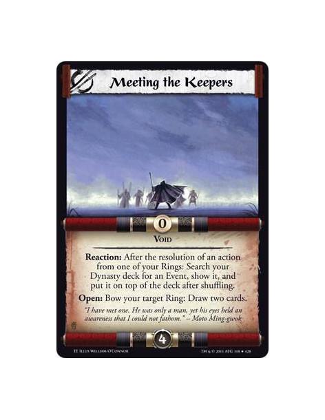 Meeting the Keepers  - VoidReaction: After the resolution of an action from one of your Rings: Search your Dynasty deck for an E