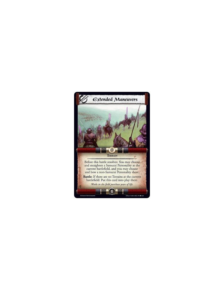 Extended Maneuvers  - TerrainBefore this battle resolves: You may choose and straighten a Samurai Personality at the current bat