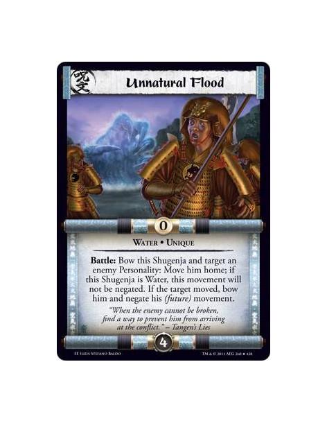 Unnatural Flood  - Water • UniqueBattle: Bow this Shugenja and target an enemy Personality: Move him home; if this Shugenja is W