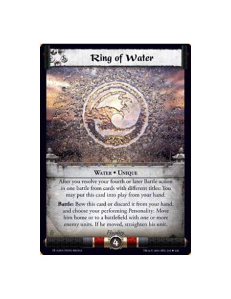 Ring of Water  - Water • UniqueAfter you resolve your fourth or later Battle action in one battle from cards with different titl