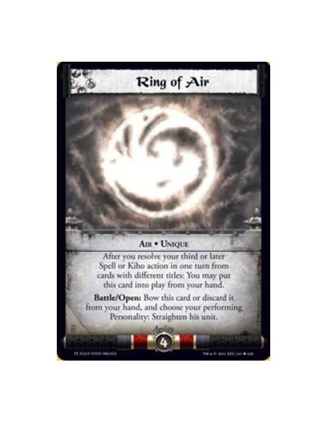Ring of Air  - Air • UniqueAfter you resolve your third or later Spell or Kiho action in one turn from cards with different titl